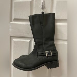 Women’s UGG Leather Riding Boots US Size 12; 14” Tall.